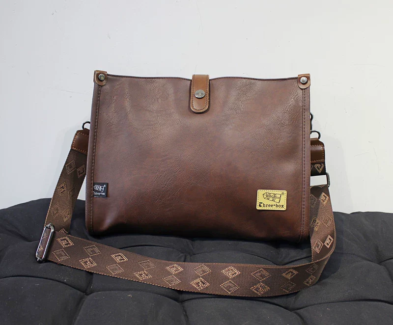 Leather Crossbody Messenger Bag - Image 10
