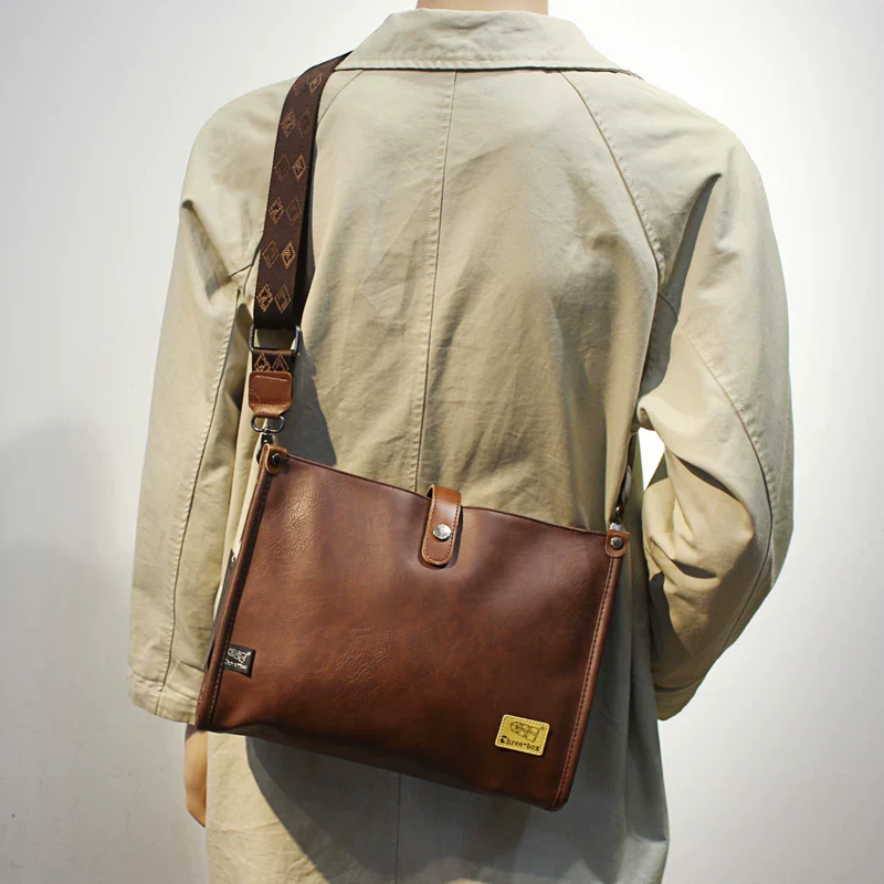 Leather Crossbody Messenger Bag - Image 4