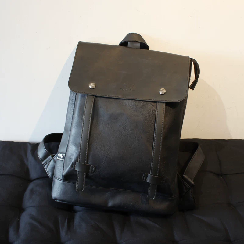 Leather Laptop Commuter Backpack - Image 3