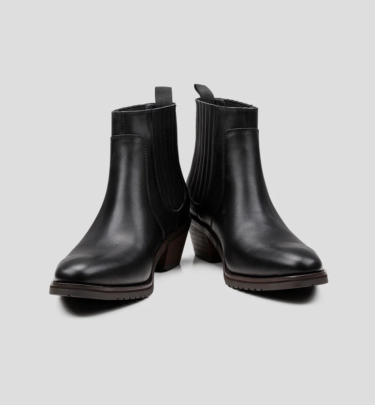 Leather Pointed Toe Chelsea Ankle Boots - Image 10