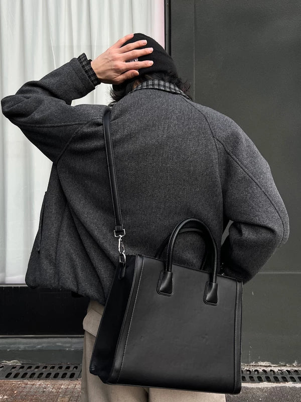 Leather Single Shoulder Crossbody Bag - Image 3