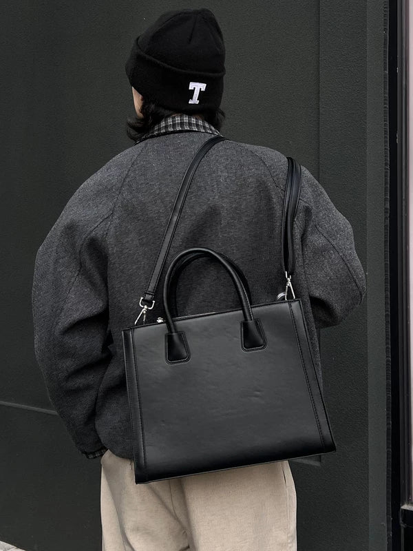 Leather Single Shoulder Crossbody Bag - Image 4