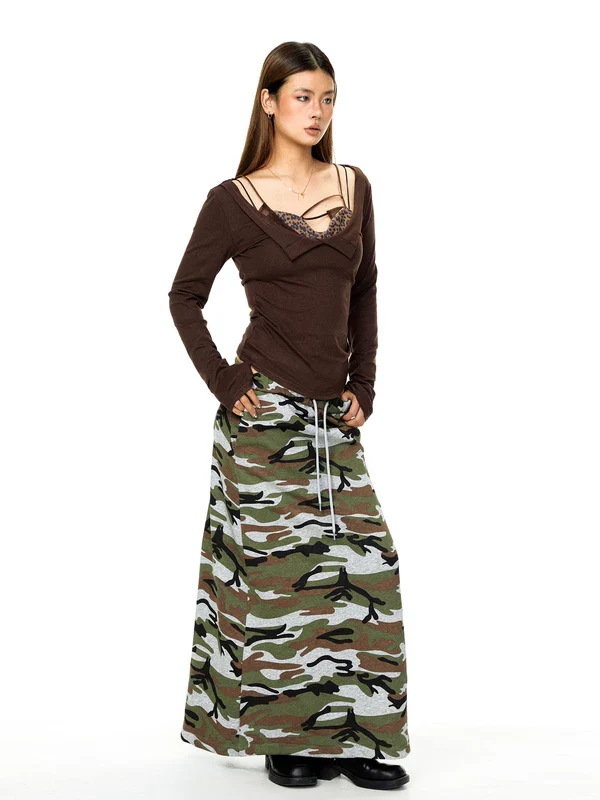 Leopard Patchwork Long-Sleeve Top - Image 5