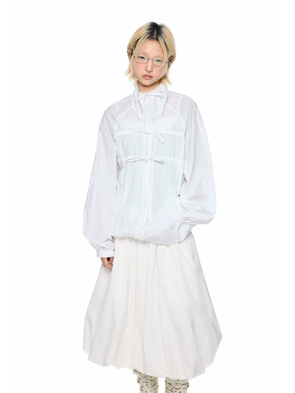Lightweight Hooded Drawstring Jacket - Image 3