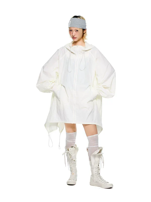 Lightweight Hooded Long Jacket - Image 7