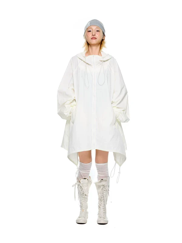 Lightweight Hooded Long Jacket - Image 9
