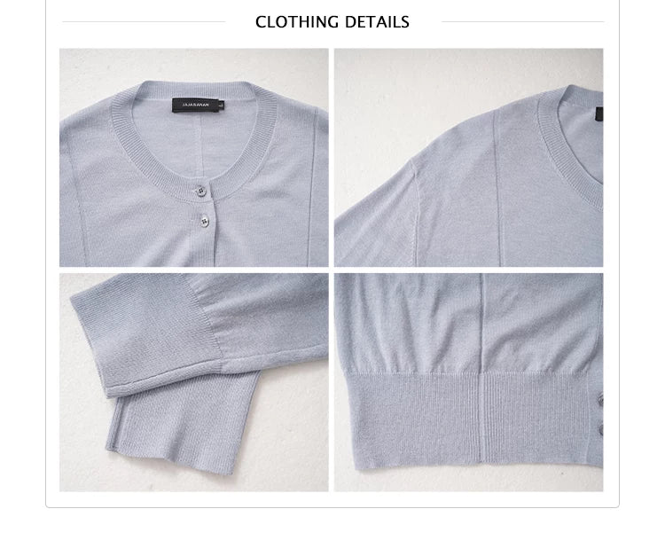 Lightweight Knit Button Sweater - Image 16