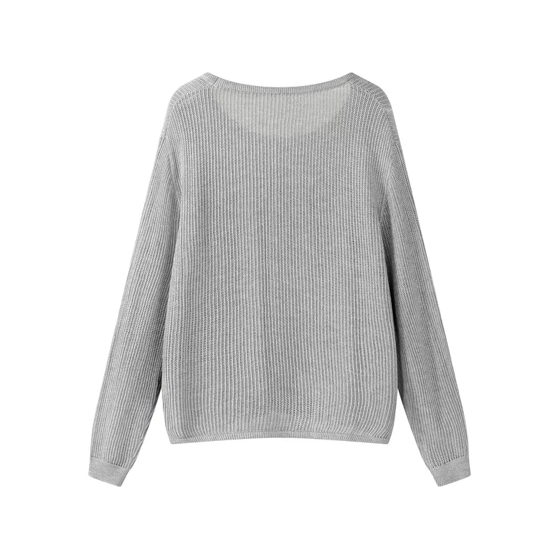 Lightweight Knit Pullover Sweater - Image 4