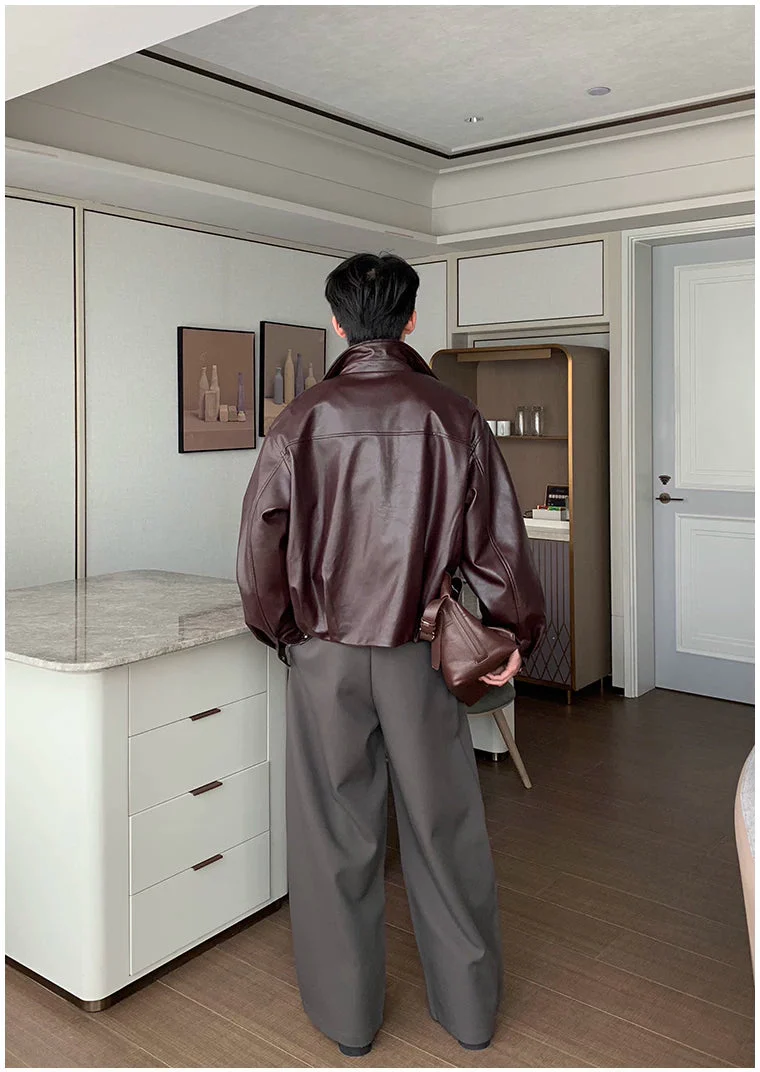Lightweight Leather Motorcycle Jacket - Image 7