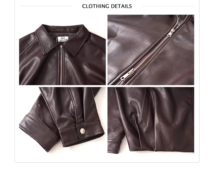 Lightweight Leather Motorcycle Jacket - Image 9