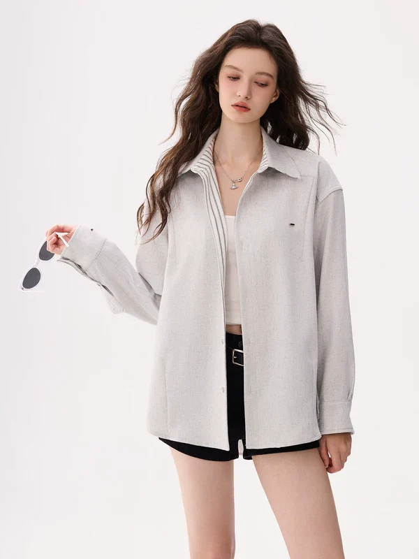 Linen Blend Striped Button-Up Shirt - Image 4
