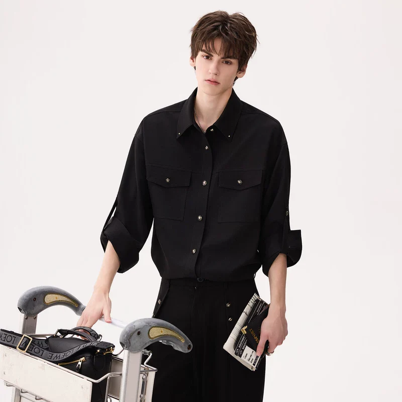 Long-Sleeve Button-Down Shirt - Image 3