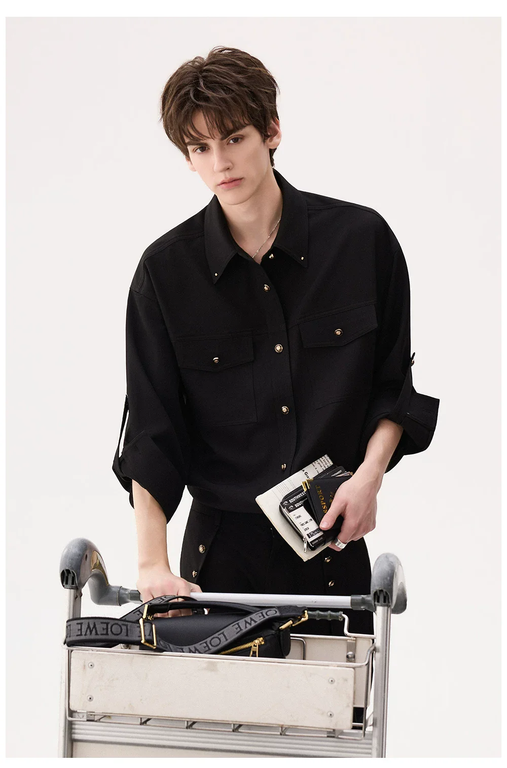 Long-Sleeve Button-Down Shirt - Image 5