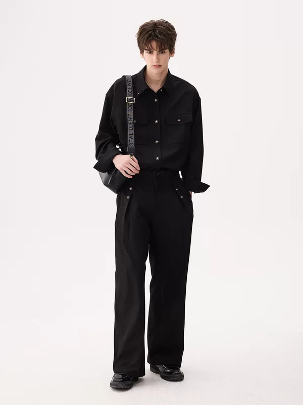 Long-Sleeve Button-Down Shirt - Image 9