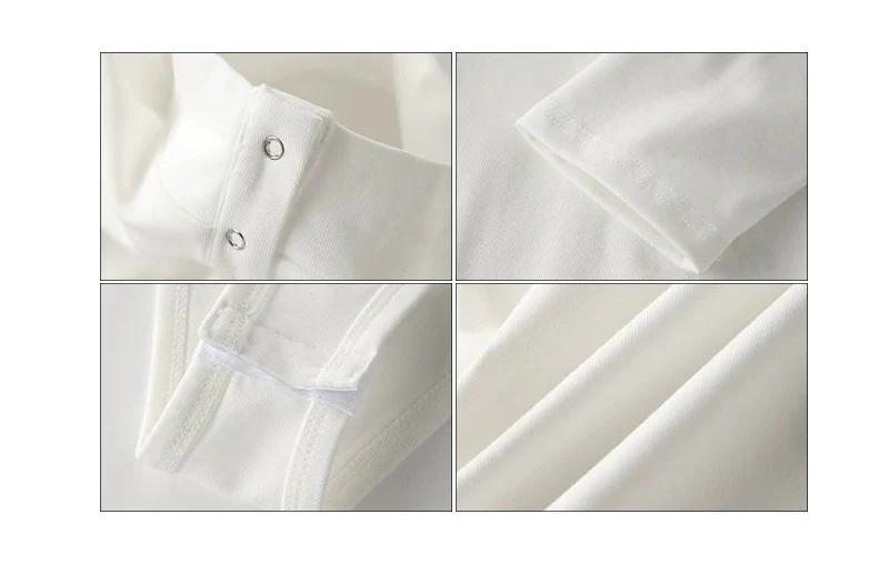 Long Sleeve Button-Up Turtleneck Bodysuit - Image 10