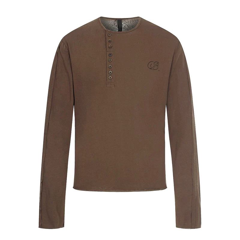 Long Sleeve Henley T-Shirt - Image 7