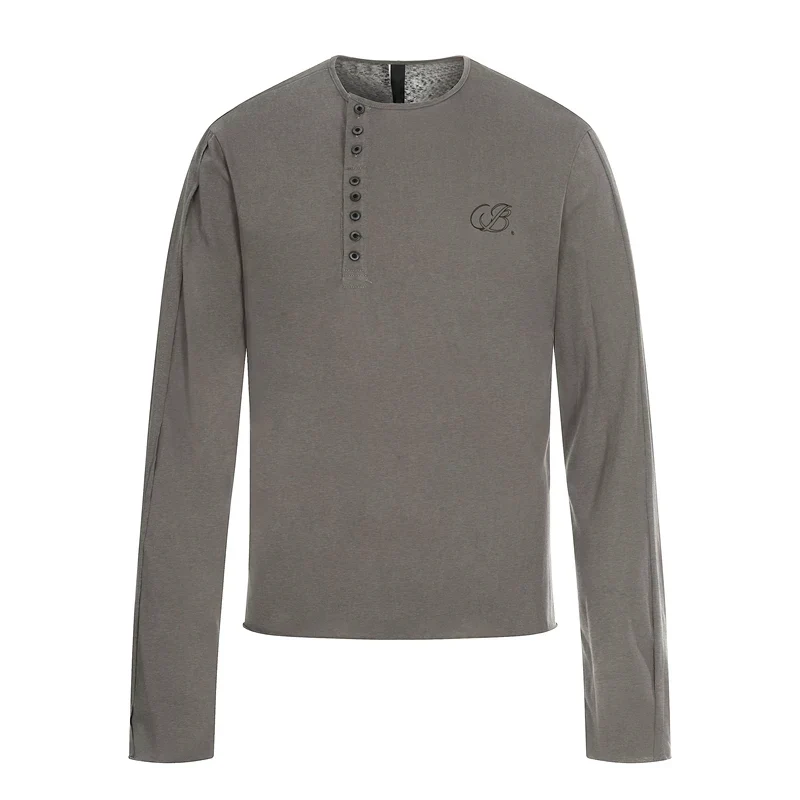 Long Sleeve Henley T-Shirt - Image 8