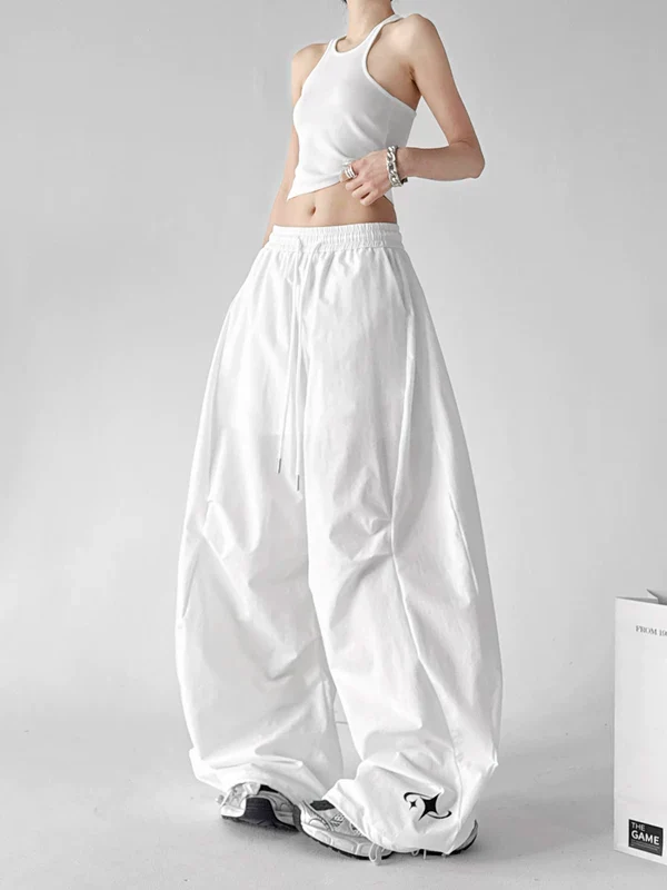 Loose Drawstring Street Cargo Pants - Image 4