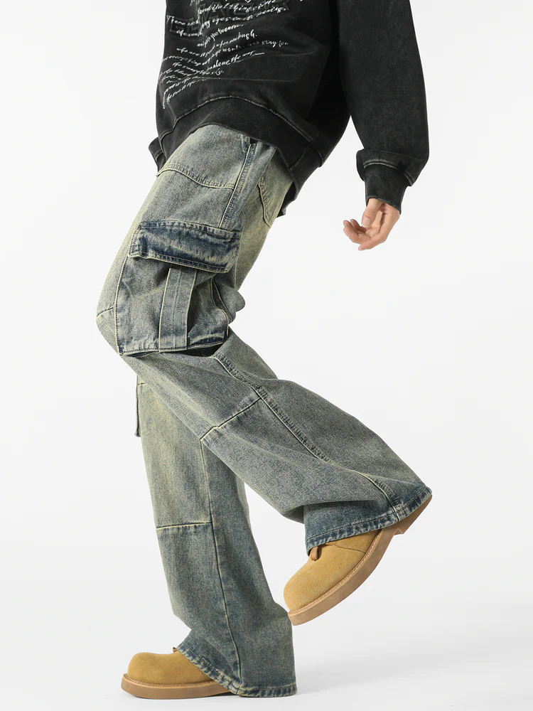 Loose Fit Cargo Jeans - Image 4