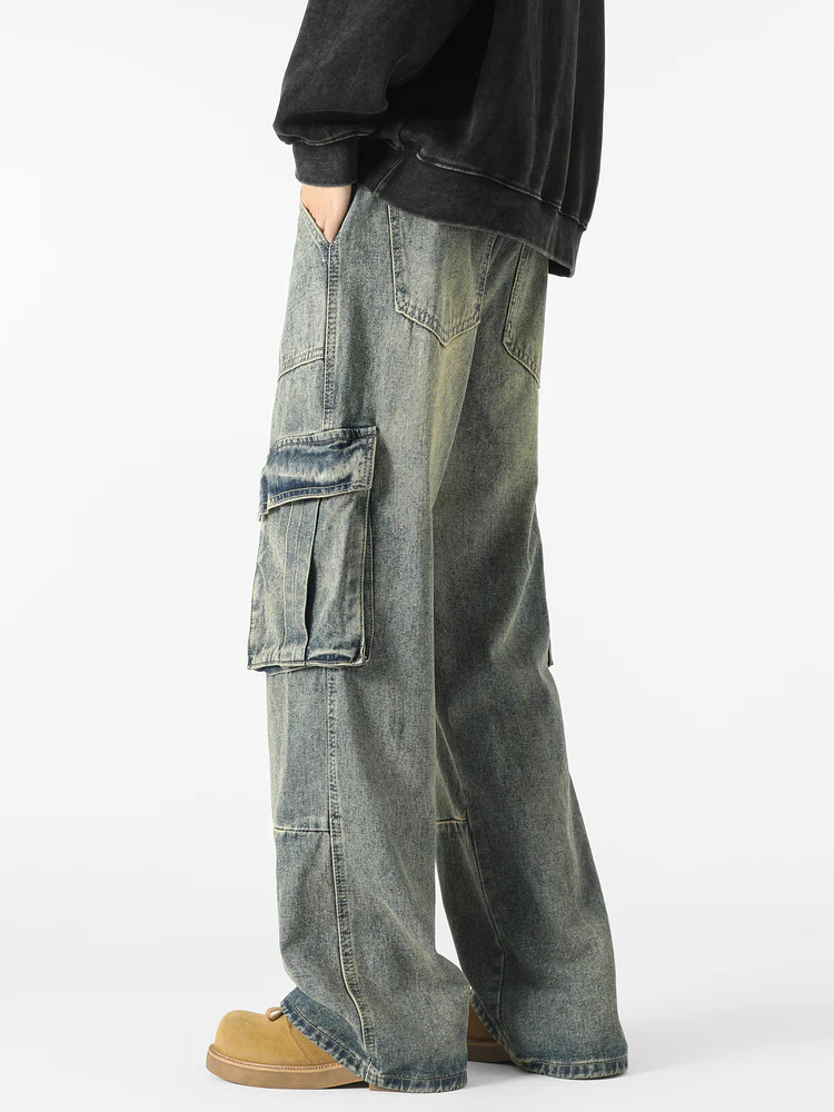 Loose Fit Cargo Jeans - Image 5