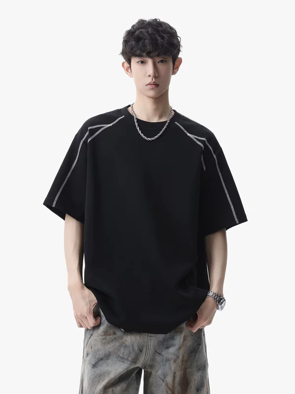 Loose Fit Crew Neck Short Sleeve T-Shirt - Image 2