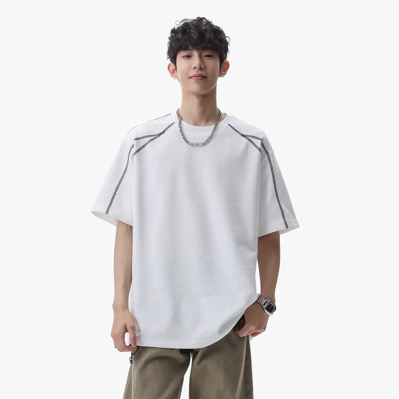 Loose Fit Crew Neck Short Sleeve T-Shirt - Image 3