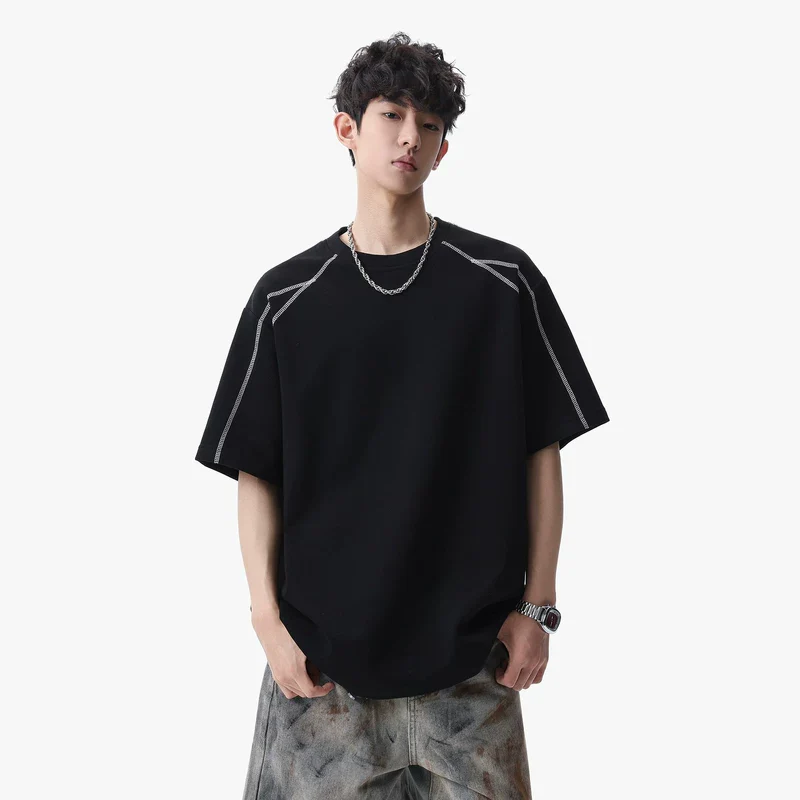 Loose Fit Crew Neck Short Sleeve T-Shirt - Image 5