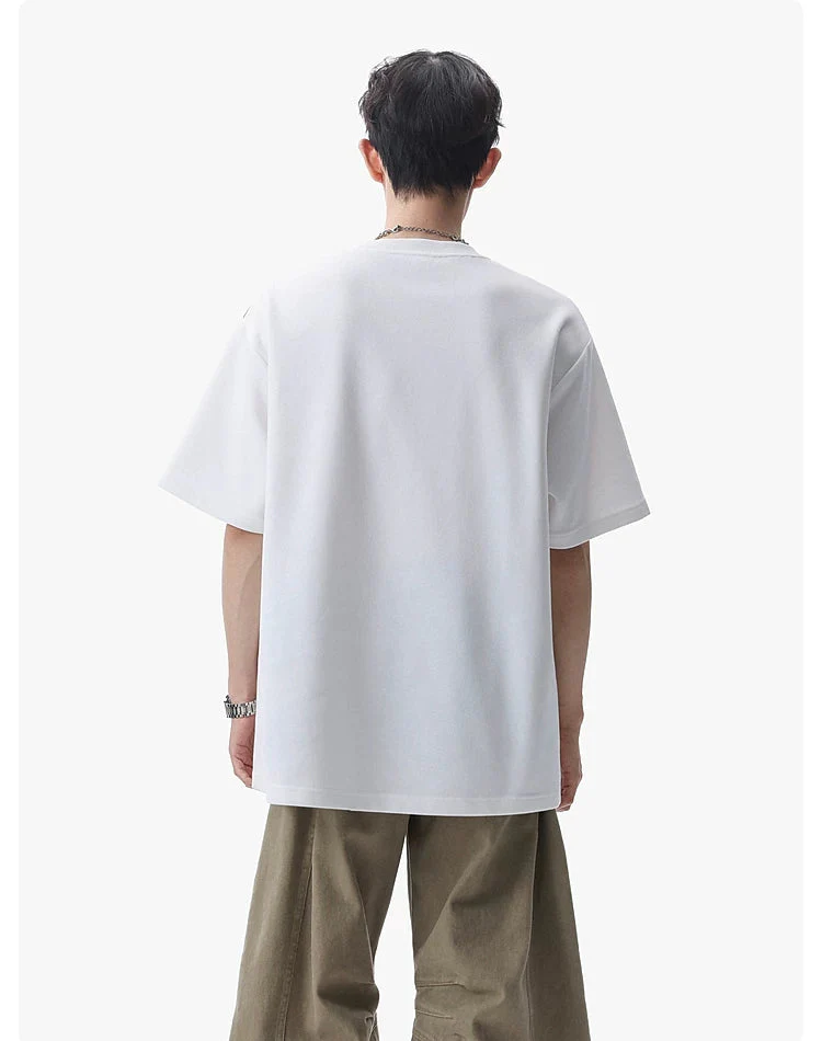 Loose Fit Crew Neck Short Sleeve T-Shirt - Image 9