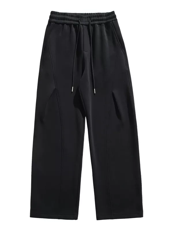 Loose Fit Patchwork Sweatpants - Image 9