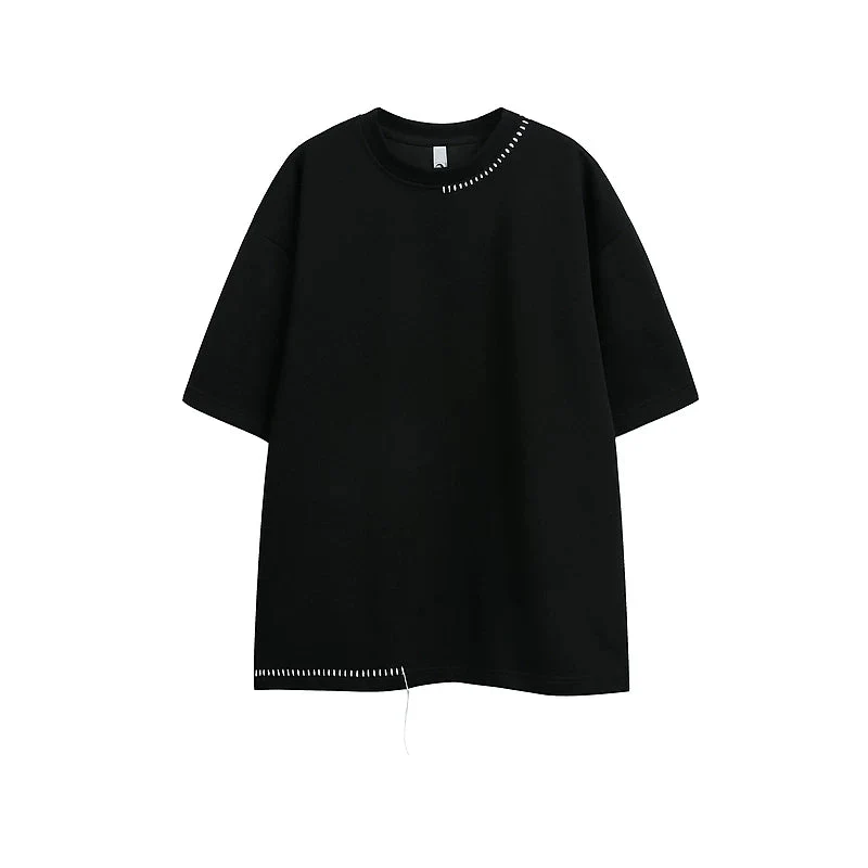 Loose Fit Short-Sleeve Crewneck T-Shirt - Image 2