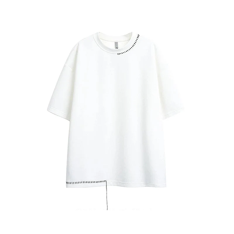 Loose Fit Short-Sleeve Crewneck T-Shirt - Image 4