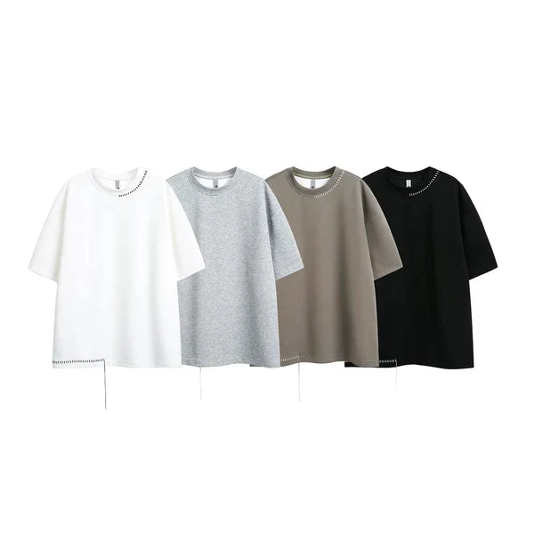 Loose Fit Short-Sleeve Crewneck T-Shirt - Image 5