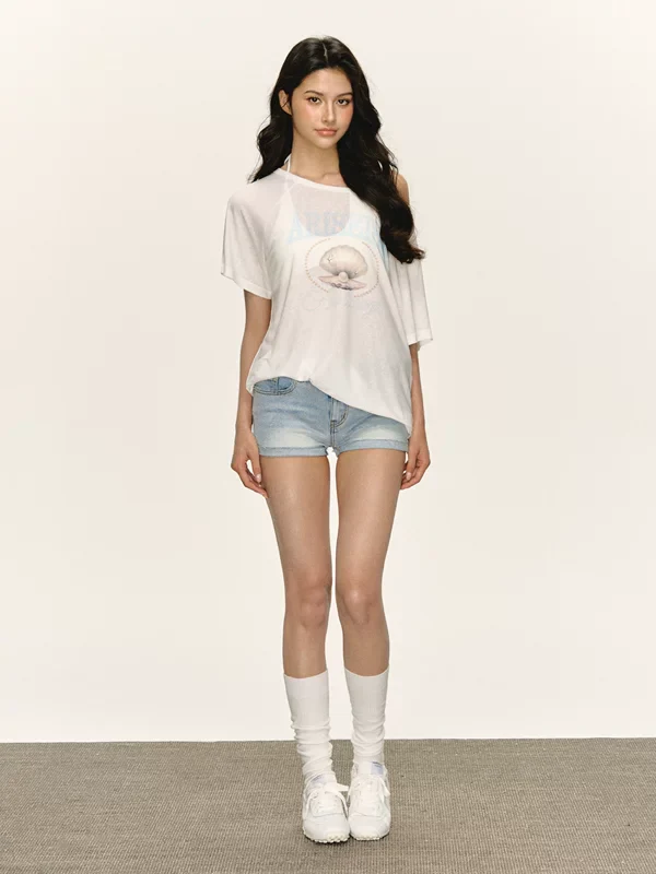 Loose Fit Short Sleeve Graphic T-Shirt - Image 6