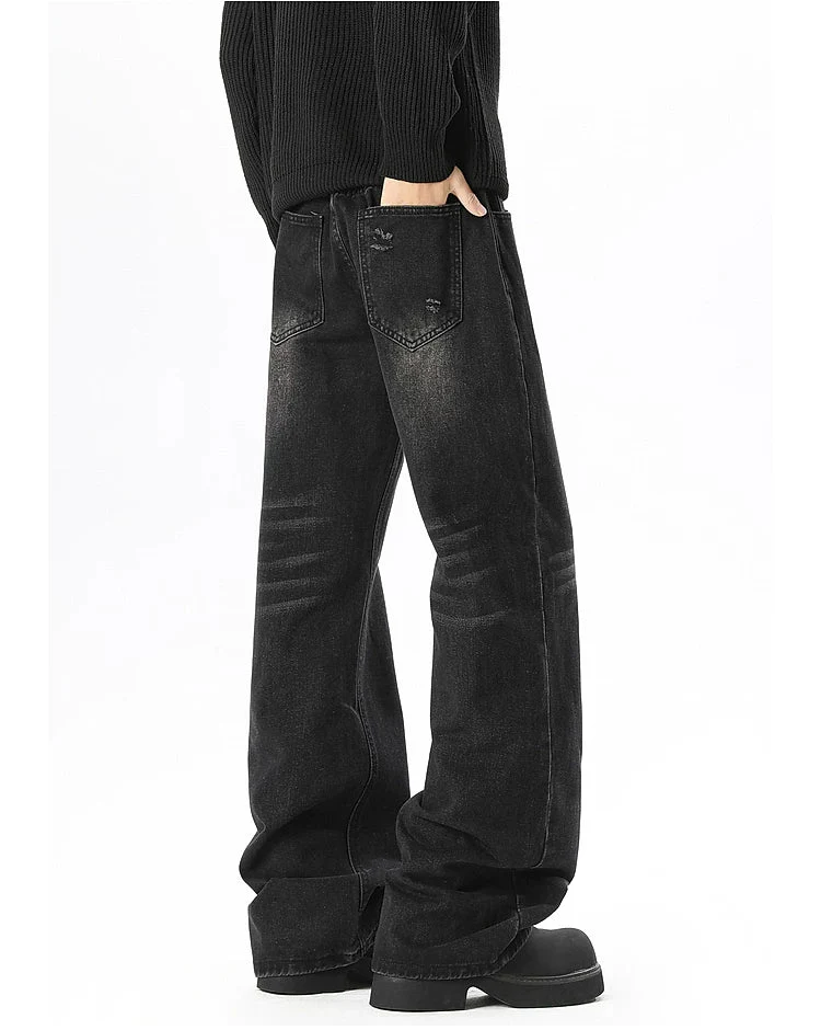 Loose Fit Straight Leg Wide-Leg Jeans - Image 6
