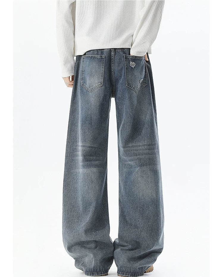 Loose Fit Straight Leg Wide-Leg Jeans - Image 7