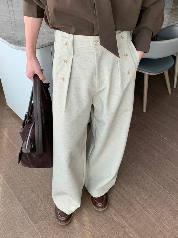 Loose Fit Wide Leg Casual Pants - Image 3