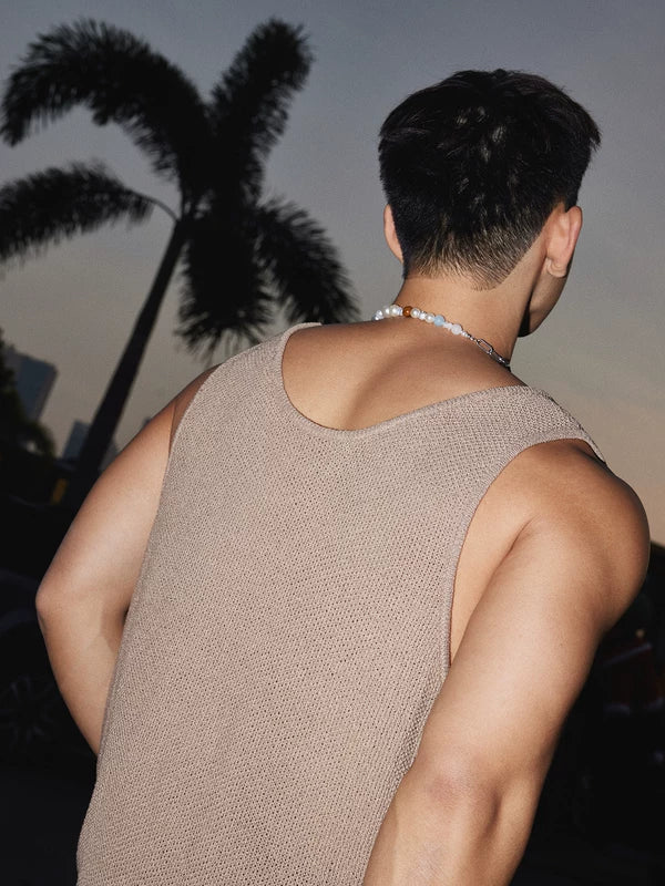 Loose Knit Casual Sleeveless Vest - Image 6