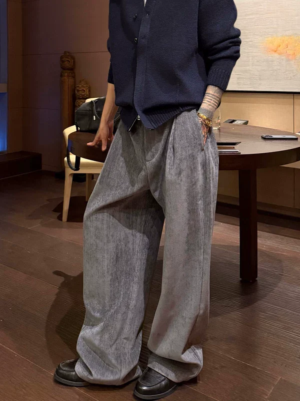 Loose Straight Leg Floor-Length Pants - Image 2