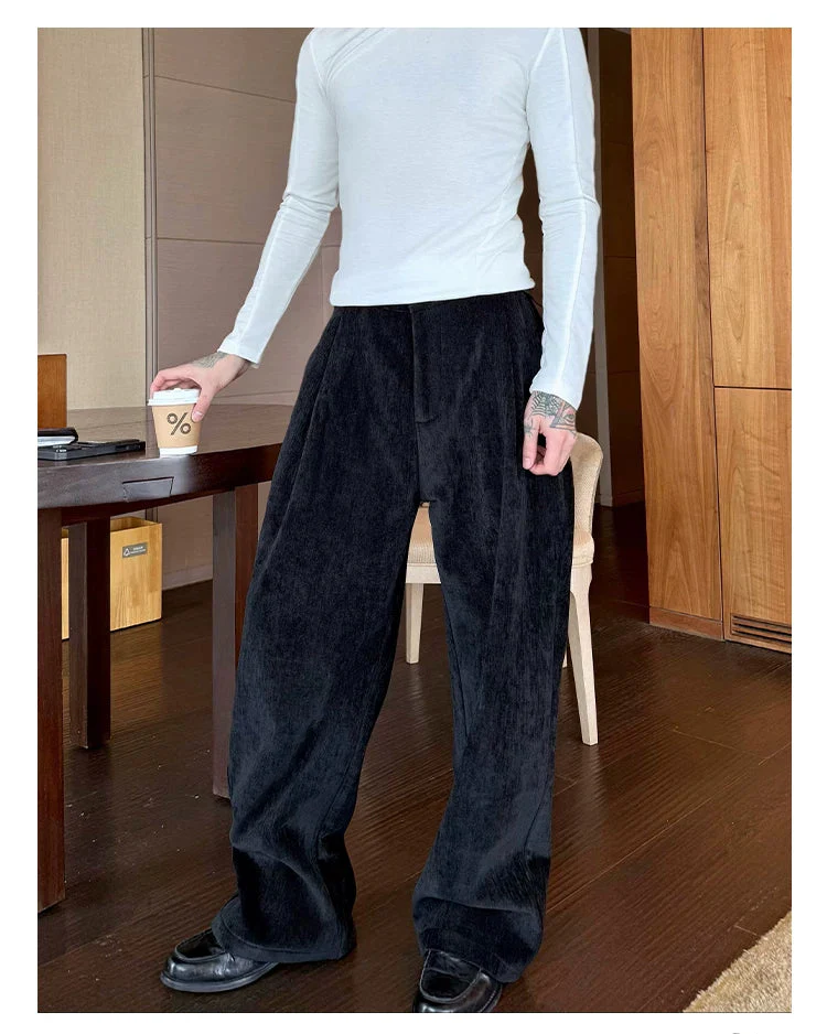 Loose Straight Leg Floor-Length Pants - Image 3