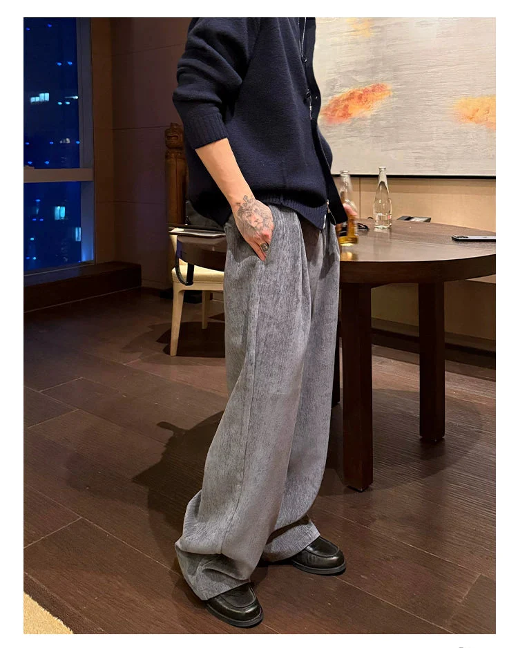 Loose Straight Leg Floor-Length Pants - Image 4