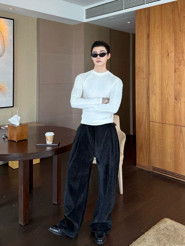 Loose Straight Leg Floor-Length Pants - Image 7