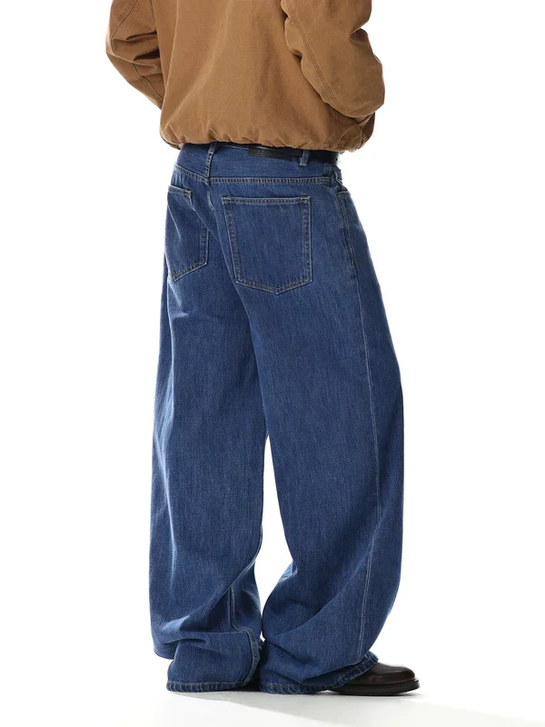 Loose Straight Leg Wide Leg Jeans - Image 5
