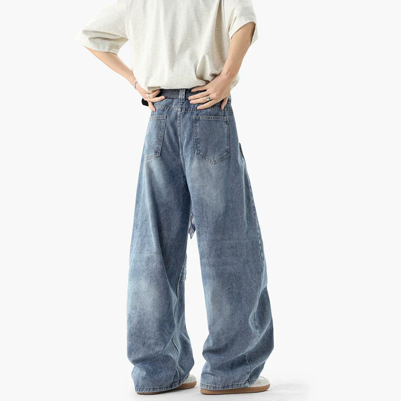 Loose Wide-Leg Floor-Length Jeans - Image 3