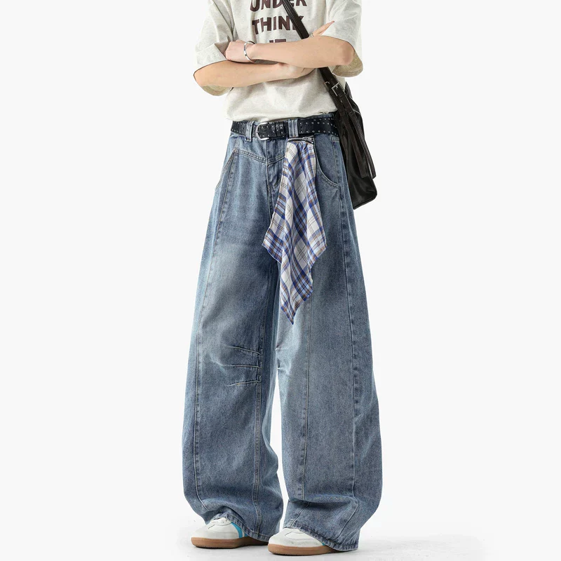 Loose Wide-Leg Floor-Length Jeans - Image 4