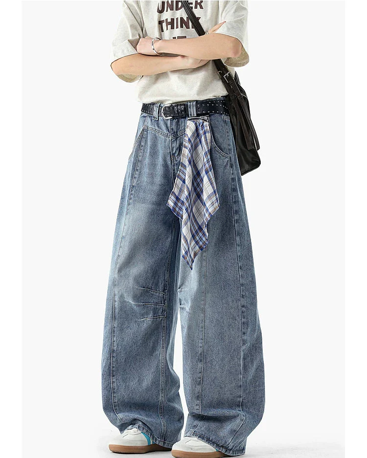 Loose Wide-Leg Floor-Length Jeans - Image 6