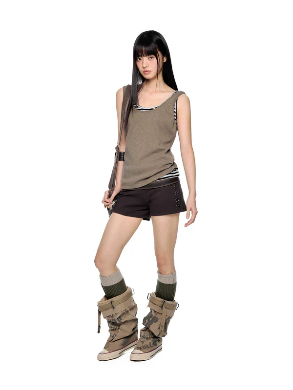 Low-Rise Slim Fit Casual Shorts - Image 5