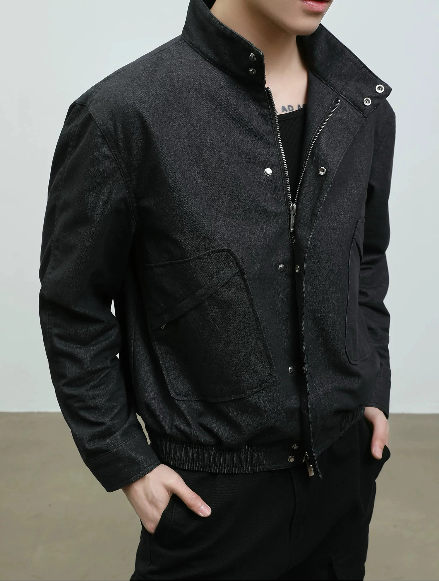 Lyocell Denim Workwear Zip Jacket - Image 7