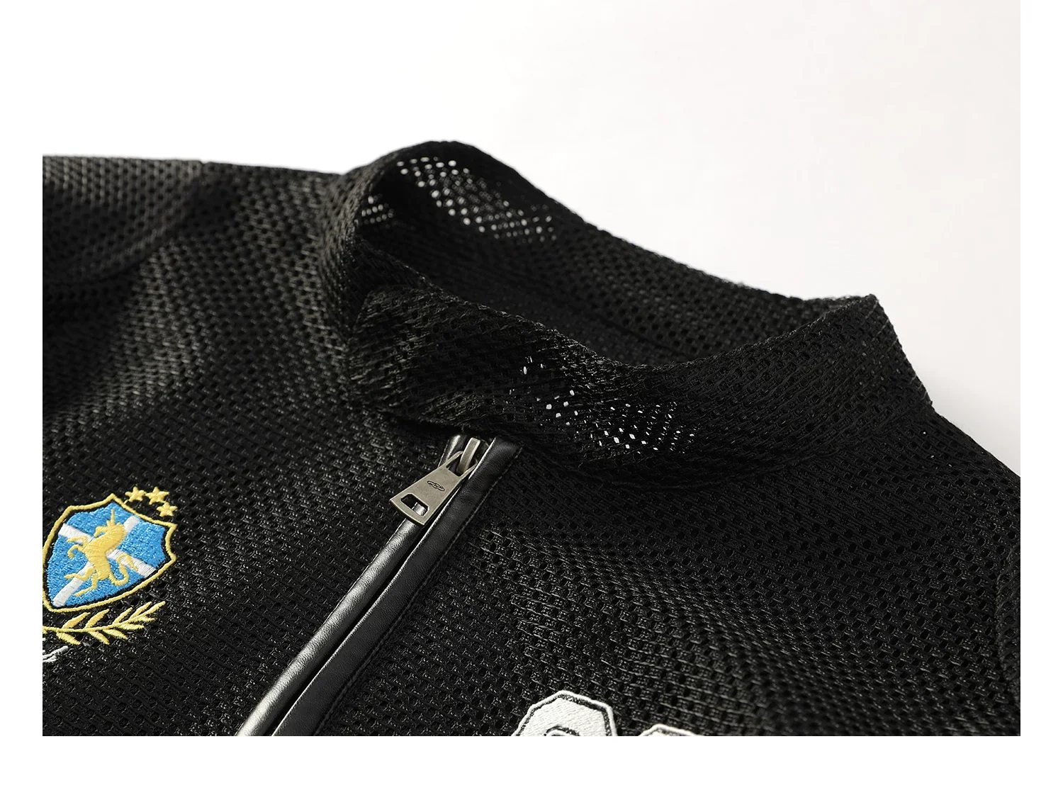 Horse Embroidery Mesh Motorcycle Jacket - Image 7