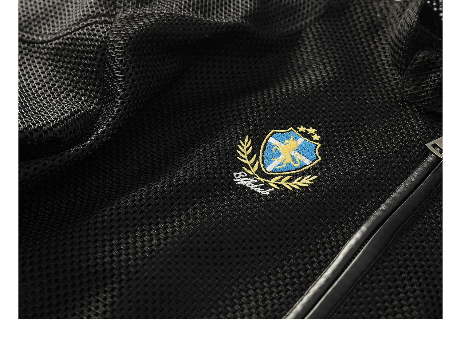 Horse Embroidery Mesh Motorcycle Jacket - Image 9