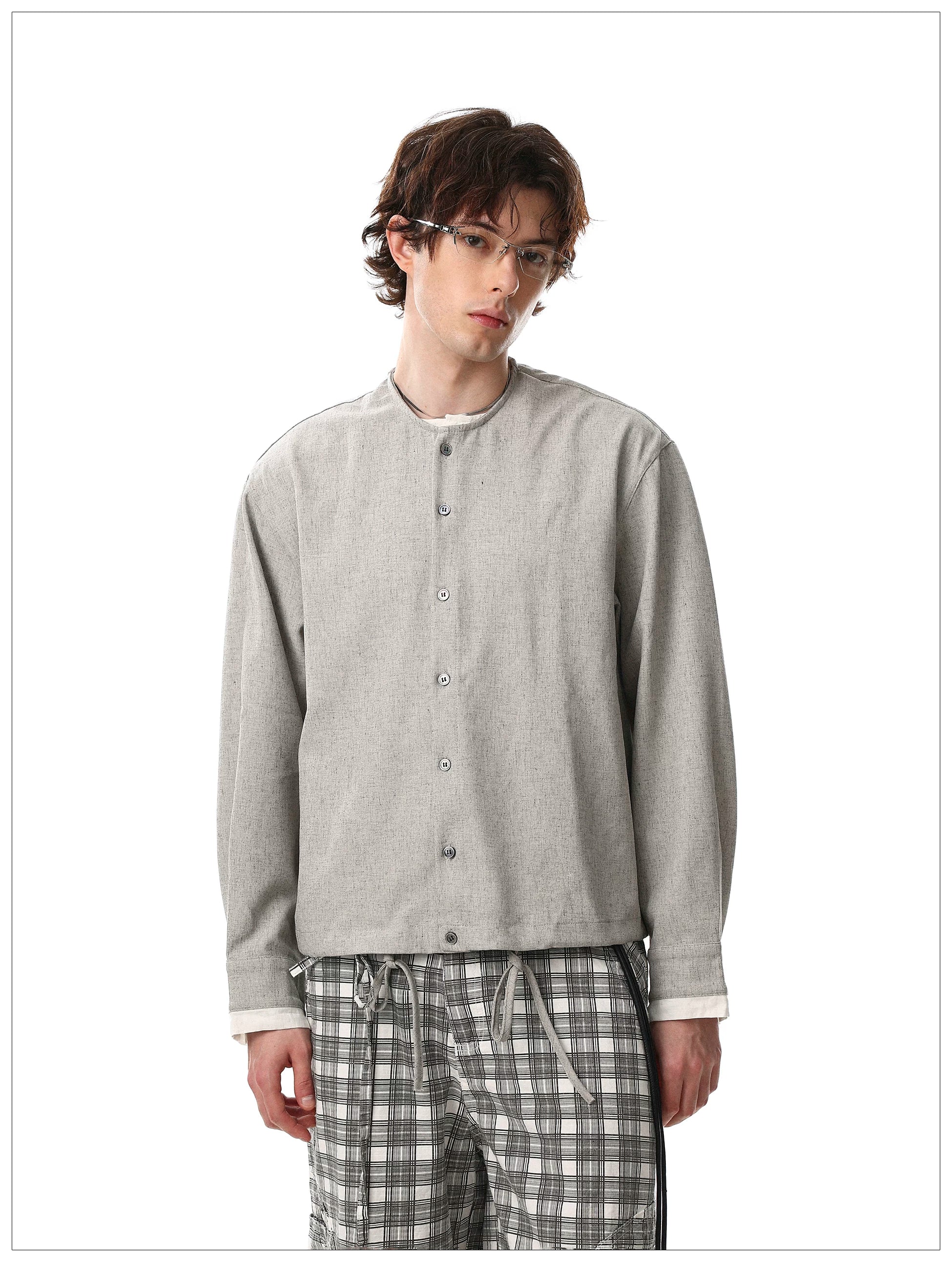 Minimalist Button-Down Cardigan Jacket - Image 5